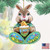 Set of 2 Easter Bunny Egg with a Chick Wooden Christmas Ornaments 5.5" - IMAGE 5
