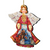 Set of 2 Angel Nativity Wooden Christmas Ornaments 5.5" - IMAGE 1