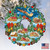 Set of 2 Santa Ride Around the World Wreath Wooden Christmas Ornaments 5.5" - IMAGE 4
