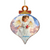 Set of 2 Little Angel with Cardinal Onion Shaped Wooden Ornaments 5.5" - IMAGE 1