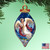 Set of 2 Lovely  Angel Wooden Christmas Ornaments 5.5" - IMAGE 2