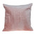 20" Coral Pink Quilt Stitched Oval Pattern Square Throw Pillow - IMAGE 1