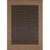 2' x 3.5' Checkered Rectangular Area Throw Rug - Brown and Black - IMAGE 1