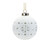 Set of 6 White Snowflake Porcelain Christmas Ornaments 5.5" - IMAGE 2