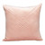 20" Peach Quilted Chevron Pattern Square Throw Pillow - IMAGE 1
