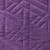 20" Purple Quilted Pattern Retro Throw Pillow - IMAGE 5