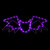 LED Lighted Bat 4-Function Halloween Window Decoration - 24" - IMAGE 1