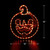 LED Lighted Jack-O-Lantern 4-Function Halloween Window Decoration - 18" - IMAGE 5