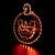18" Jack-O-Lantern 4 Function LED Lighted Halloween Window Decoration