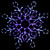 23" Lighted Snowflake Window Silhouette Christmas Decoration - IMAGE 1