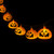 LED Pumpkin Halloween Light Set - Warm White - 4' Clear Wire - 10ct