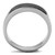 Men's Stainless Steel Ring with Jet Black Epoxy - Size 9 (Pack of 2) - IMAGE 3