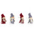 Plush Angel Girl Hanging Christmas Ornaments - 4.25" - Red and Gray -  Set of 4 - IMAGE 4