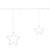 Pre-lit LED Battery Operated Hanging Stars Christmas Garland - 4' - Warm White - IMAGE 3
