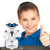 8.5" White and Blue Battery Operated Hanukkah "Judah Maccabot" Dancing Robot - IMAGE 3