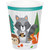 Club Pack of 96 Blue Wild One Woodland Disposable Paper Drinking Party Tumbler Cups 9 oz. - IMAGE 1