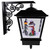 17.75" Lighted and Musical Wall Mounted Snowing Christmas Street Lamp - IMAGE 1