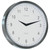 45" Silver and White Round Wall Clock - IMAGE 1