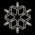 23.25" Cascading Lighted Snowflake Outdoor Christmas Decoration - IMAGE 1