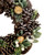 Pinecones, Thistle and Wood Shaving Leaf Small Artificial Christmas Wreath - 13.5" - Unlit - IMAGE 2