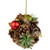 Berry and Pinecones Mixed Foliage Frosted Christmas Ball Ornament - 5.5" - IMAGE 2