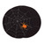 Spooky Spiderweb Round Halloween Placemats - 15" - Black and White - Set of 4 - IMAGE 1