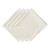 Solid Oversized Square Dining Napkins - 20" - White - Set of 4 - IMAGE 1