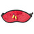10" Cherry Red Eye Shade Sleep Mask with Earplugs - IMAGE 1
