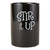 Ceramic "Stir It Up" Cylindrical Utensil Holder - 7.5" - Black - IMAGE 1