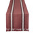 Dobby Striped Fringe Ribbed Table Runner - 72" - Clay Red - IMAGE 1