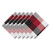 Checkered Square Cloth Napkins - 20" - Red and Black - Set of 6 - IMAGE 1
