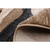 4' x 5.5' Abstract Swirl Rectangular Area Throw Rug - Taupe and Cream