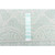 6.5' x 9.5' Bordered Damask Rectangular Area Throw Rug - Mint Green and White