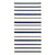 2.5' x 5' Striped Rectangular Outdoor Area Throw Rug - Blue and White - IMAGE 1