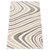 2.5' x 5' Abstract Rectangular Area Throw Rug - White and Brown - IMAGE 3