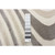 2.5' x 5' Abstract Rectangular Area Throw Rug - White and Brown