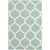 5.25' x 7.5' Moroccan Rectangular Area Throw Rug - Aqua Blue and Off White - IMAGE 1