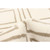 7.75' x 10' Geometric Rectangular Area Throw Rug - White and Tan