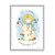 Snowman “Let It Snow Somewhere Else” Christmas Gray Framed Wall Art, 16" x 20" - IMAGE 1
