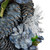 Pinecone Artificial Christmas Cone Tree - 15" - Blue and Silver - IMAGE 3