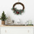 Ornaments, Pine Needles and Stars Frosted Small Artificial Christmas Half Wreath - 13.75" - Unlit - IMAGE 2