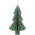 6" Glittered Green Christmas Tree Ornament - IMAGE 1