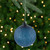 Glass Christmas Ball Ornament - 4.75" - Blue - IMAGE 1