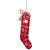 5" Red and White Christmas Stocking Glass Ornament - IMAGE 6