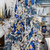 Artificial Magnolia Flower Clip-On Christmas Ornament - 7" - Iridescent Blue - IMAGE 4