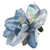 Artificial Magnolia Flower Clip-On Christmas Ornament - 7" - Iridescent Blue - IMAGE 6