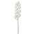24" White Glittered Pom Pom Artificial Christmas Spray - IMAGE 1