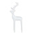 Solid Petite Reindeer Christmas Decoration - 8.25" - White - IMAGE 1