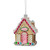 4.5" Glittered Gingerbread House Glass Christmas Ornament - IMAGE 1