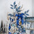 37" Glittered Blue Fern Christmas Spray - IMAGE 3